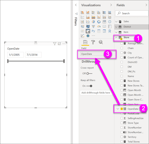 Creating a Slicer to Filter Data by Date Range