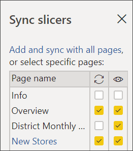 Sync Slicers in Power BI