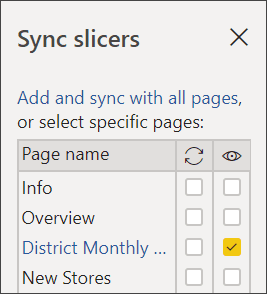 Sync Slicers in Power BI