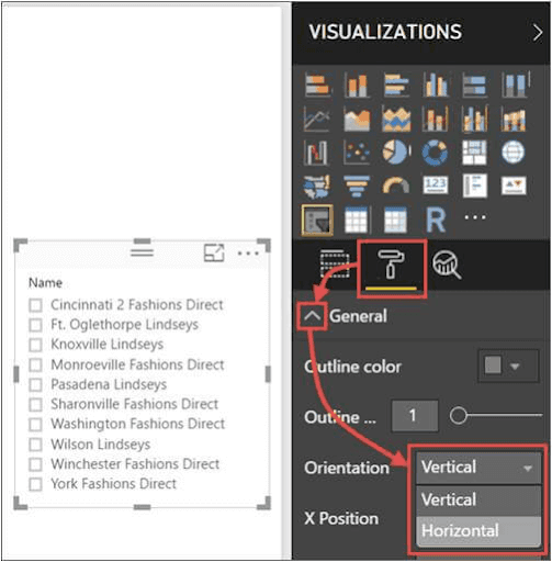 Convert Vertical Slicer to a Horizontal Slicer