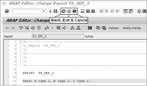 ABAP Standard Keys and Icons