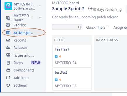 Sprint in JIra