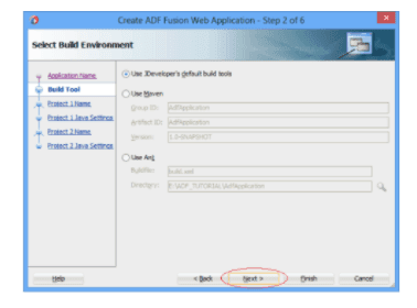 Select build environment