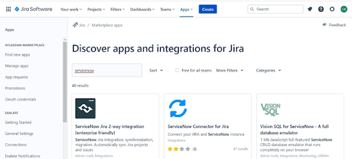 ServiceNow Jira 2-way integration