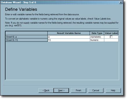 Import Excel Database Into SPSS