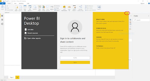 Power BI Download Download Start Page