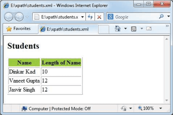 String Functions in XPath