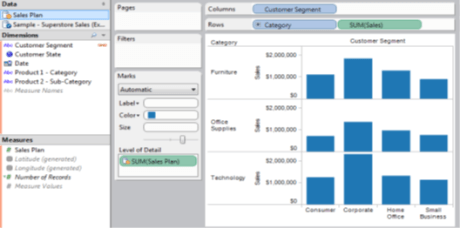 Sales Plan spreadsheet