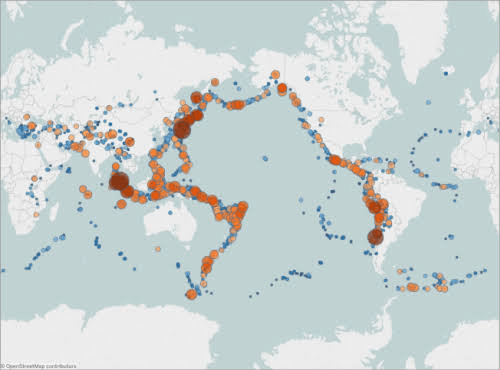 Proportional symbol maps: