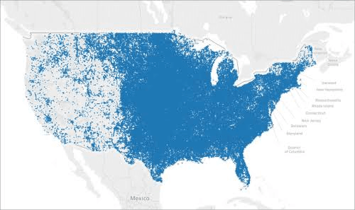 Point distribution maps: