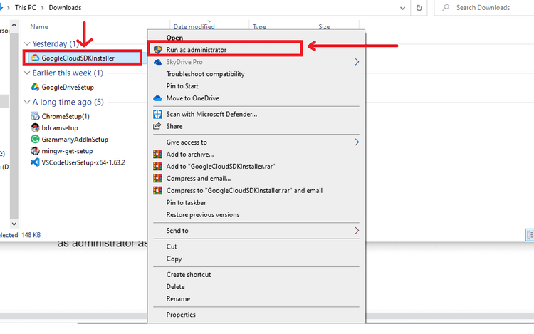 Troubleshooting Google Cloud Installation Step 1