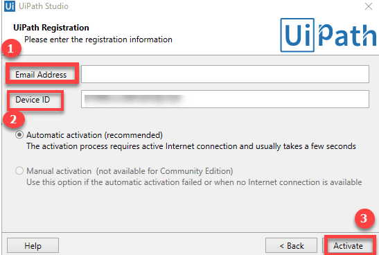 Uipath Registration