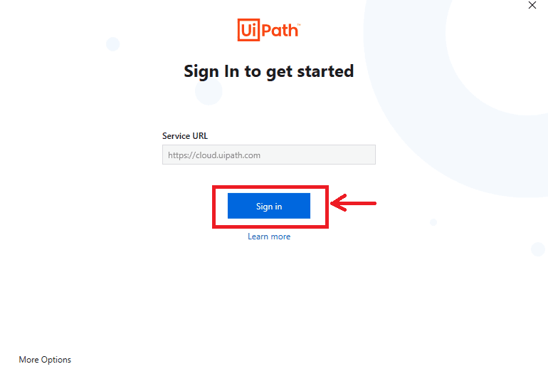 UiPath installation Step 7