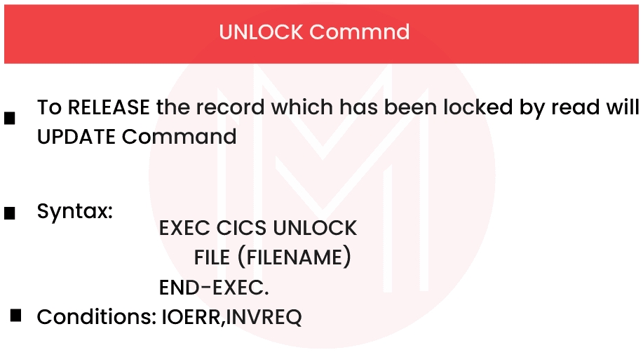 Unlock command