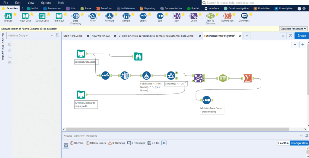 Alteryx - User Interface 