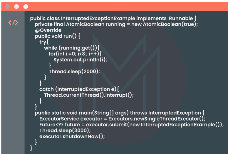 Kill Threads in Java Concurrency Using Interrupts