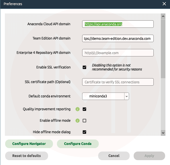 Installing Navigator 1