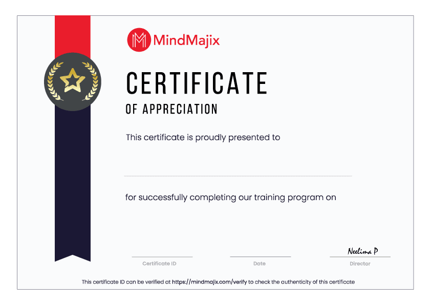 MindMajix certificate