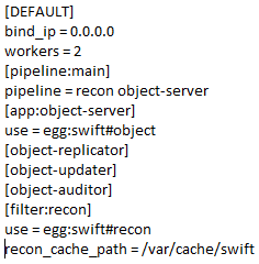 Modify our /etc/swift/object-server.conf configuration file