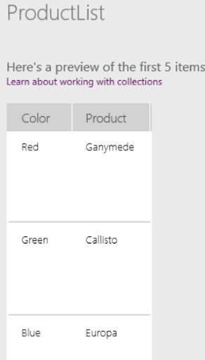 ClearCollect Menu in PowerApps