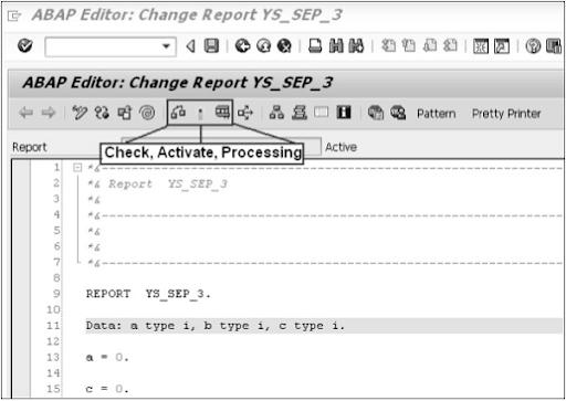 Activating, Processing the Reports