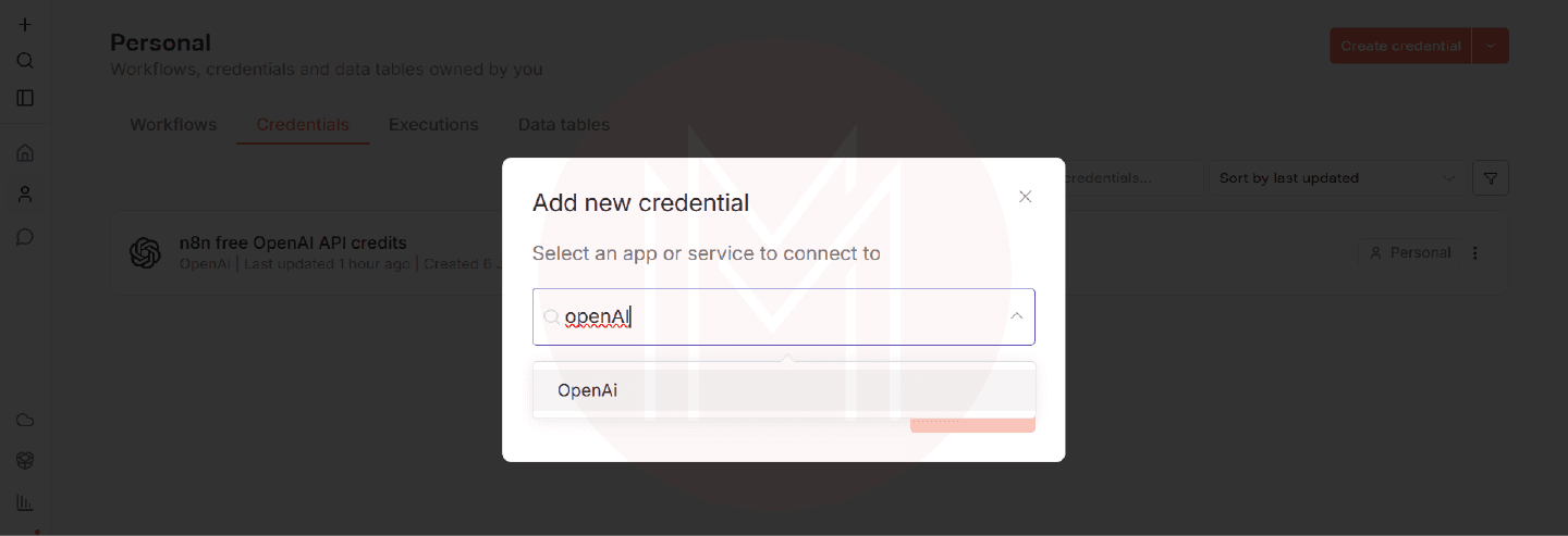Add New Credential