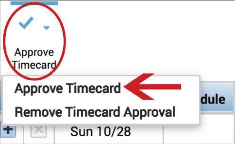 TimeCard Approvals