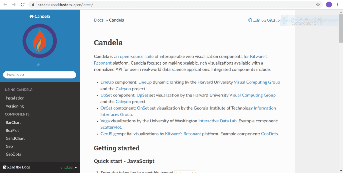 Candela Free Data Visualisation Tool