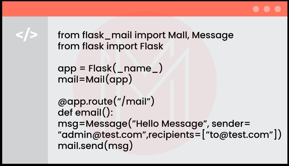 Emailing function in Flask