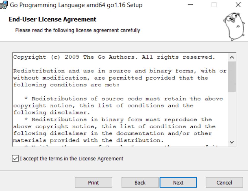 Accept the End - User License Agreement