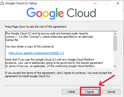 Google Cloud SDK Installation Step 3