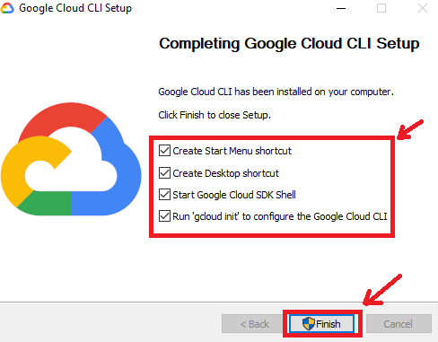 Google Cloud SDK Installation Step 9
