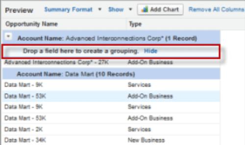 Group your Report Data