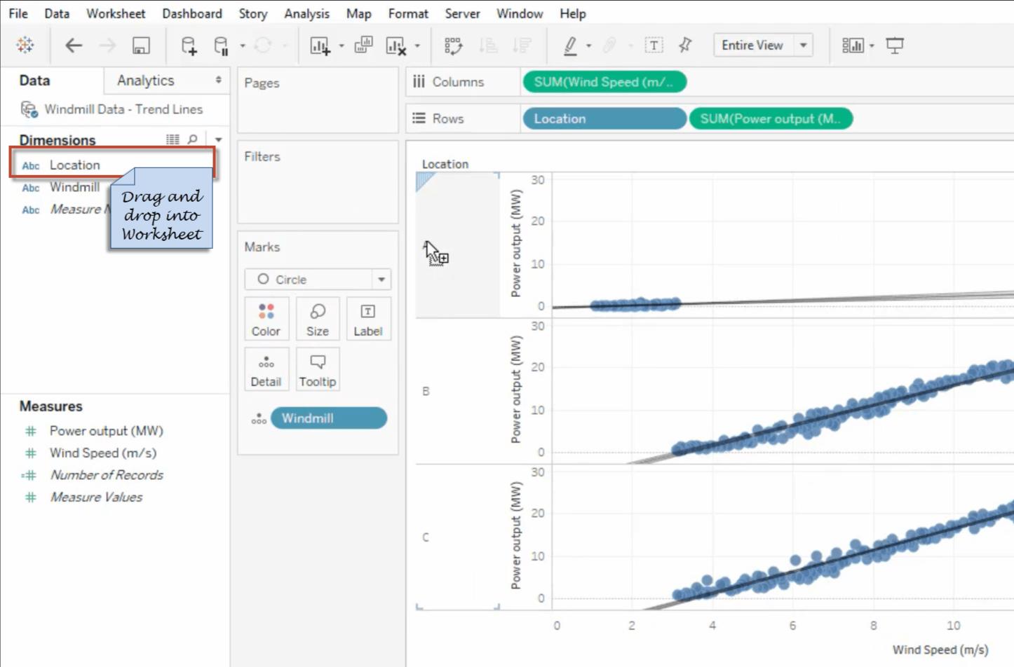 How to Add the Trend Lines in Tableau?