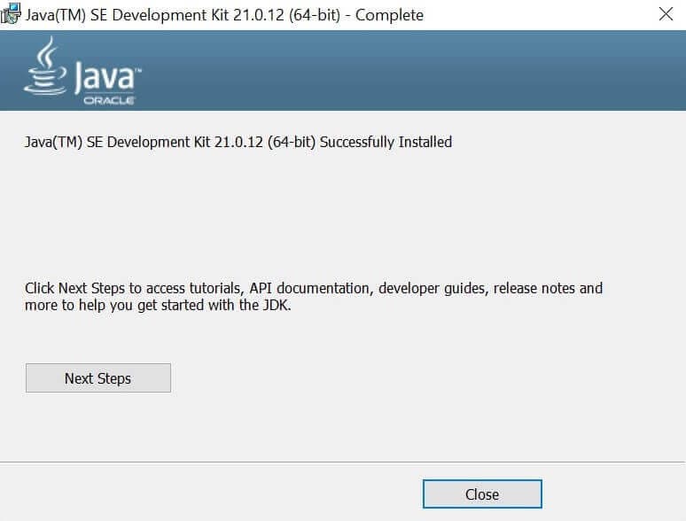 Installing Java Software Development Kit