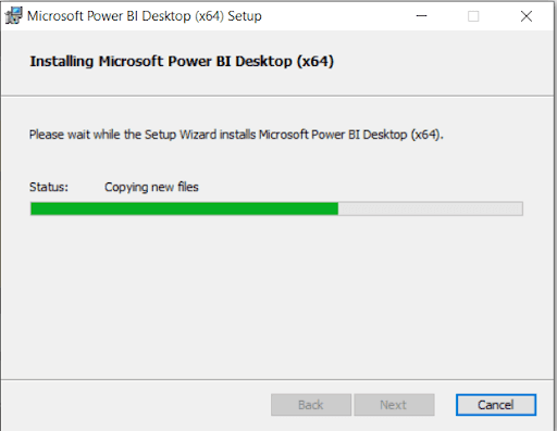 Power BI Download Installation Status