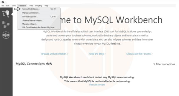 linux connect to mysql step8