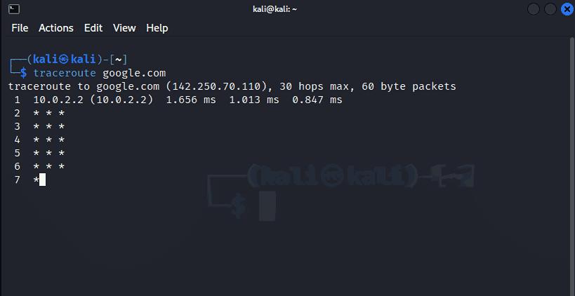 Linux Networking Commands traceroute