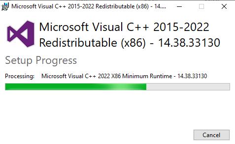 Microsoft Visual Installation Step 3