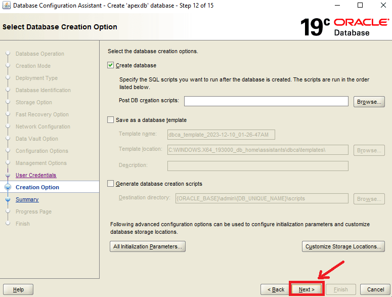 Oracle Apex Database Installation and Configuration 34