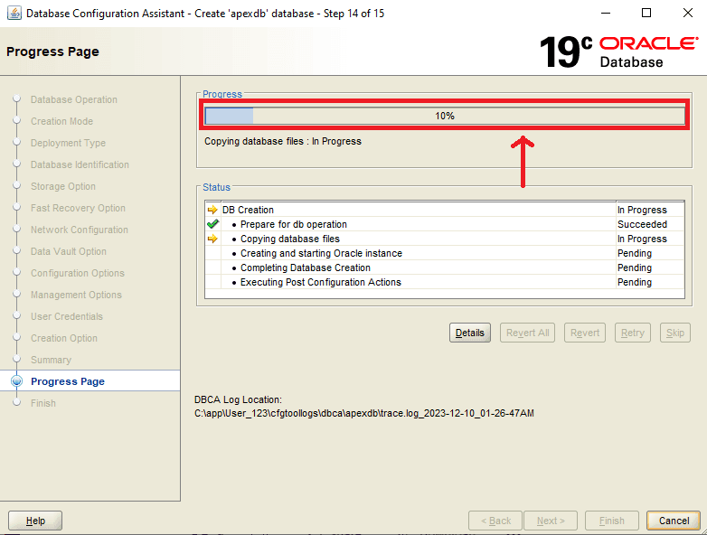 Oracle Apex Database Installation and Configuration 36