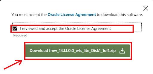 Oracle License agreement