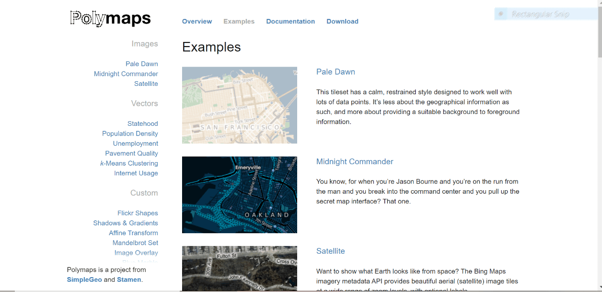 polymaps free data visualization tool