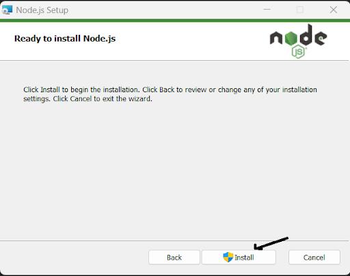 Ready to install nodejs