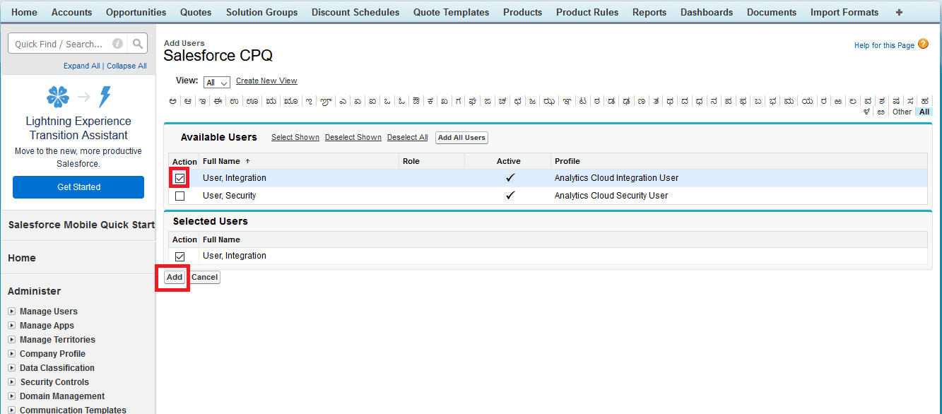 Salesforce CPQ Package Installed