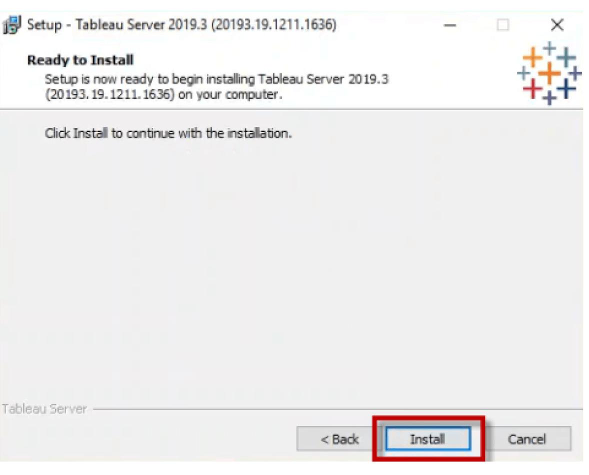 Tableau Server Installation