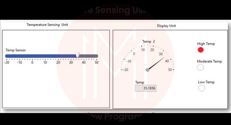 Temperature conversion with LabVIEW