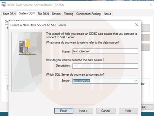 testing connection to sql server17