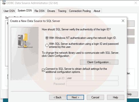 testing connection to sql server18