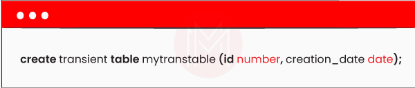 Transient Tables